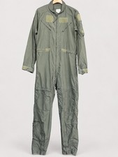 US Military Flight Suit 42L Sage Green CWU 27P Nomex Coveralls Flyers 42 Long
