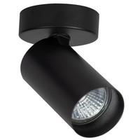 Deckenstrahler Schwarz GU10 1-Flammig B: 7 Cm Verstellbar Metall Spot Lampe
