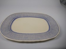 Vintage Masons Ironstone 'Louise' large oval platter Blue/White 38 cm x 32 cm