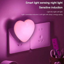 1pc LED Sensor Night Light US Plug Auto Light Control Bedroom Hallway Lamp