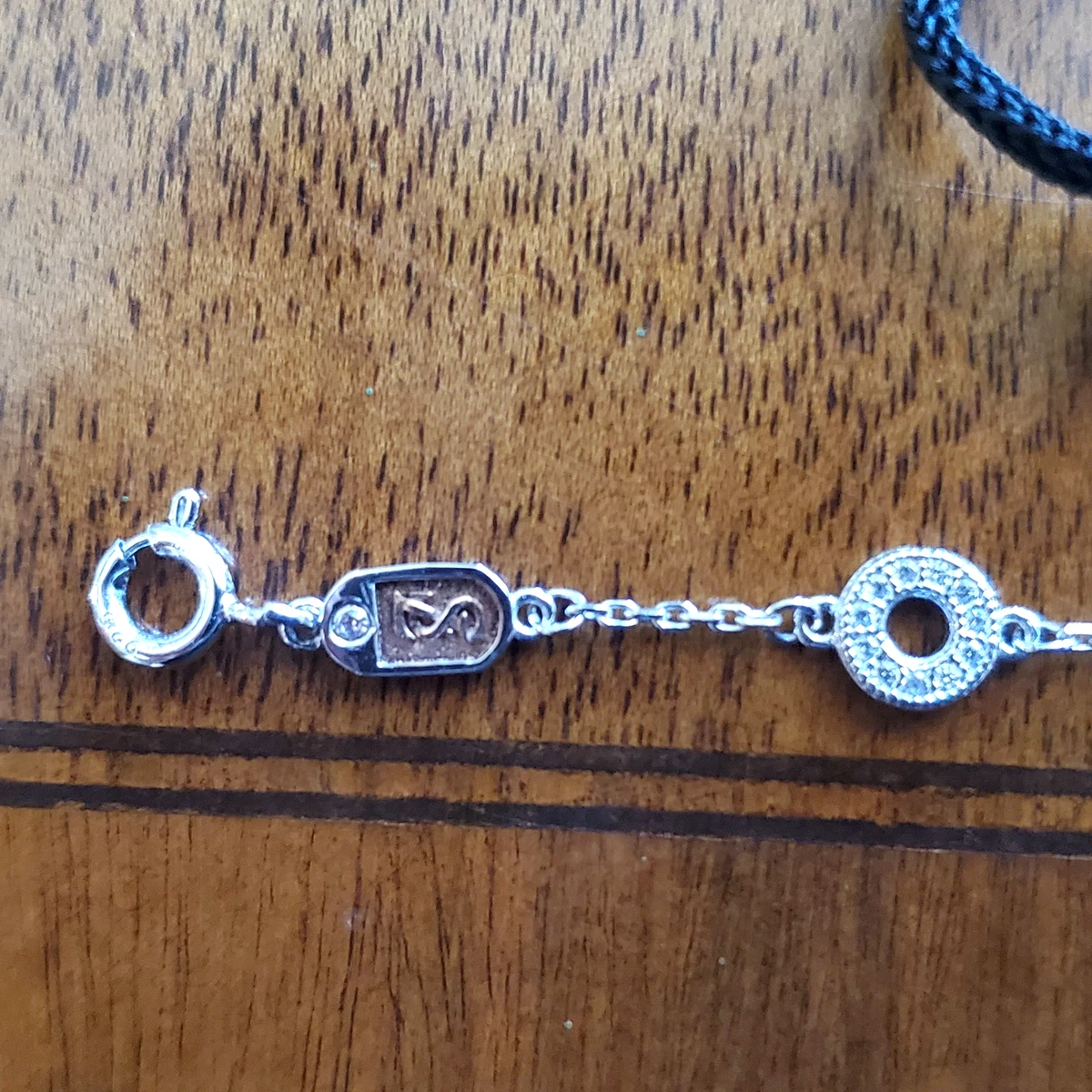 Sterling Silber Suzy Levian Kleeblatt und Kreise Armband