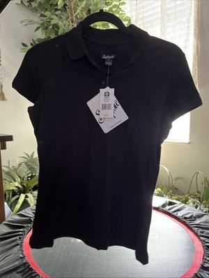 Southpole Women Polo Black L T2552