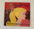 Vintage Barbie Sings Set of Three 45 rpm Vinyl Records & Lyrics Mattel 1961