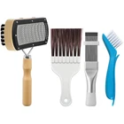 4Pcs AC Coil Cleaning Brush Set, Coil Cleaning Fin Brush for AC Unit, Air Con...