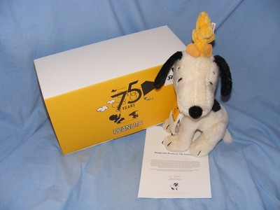 Steiff Snoopy mit Woodstock 356148 Brandneu auf Lager Beagle Limited Ed Peanuts