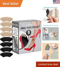 Shoe Insert Heel Pads | 4 Pairs of Shoe Pad Inserts for Men & Womens Shoes, S...