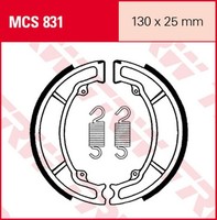 MCS831 Bremsbacken 130X25 Honda 250 Cn - Helix Italjet 50 Velocifero Peugeot 125