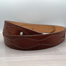 Lizard Skin Belt Western 45 Inches Long 1 1/2 Inches Wide Vintage