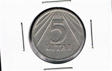 LITHUANIA - 5 LITAI 1991 UNC KM# 93