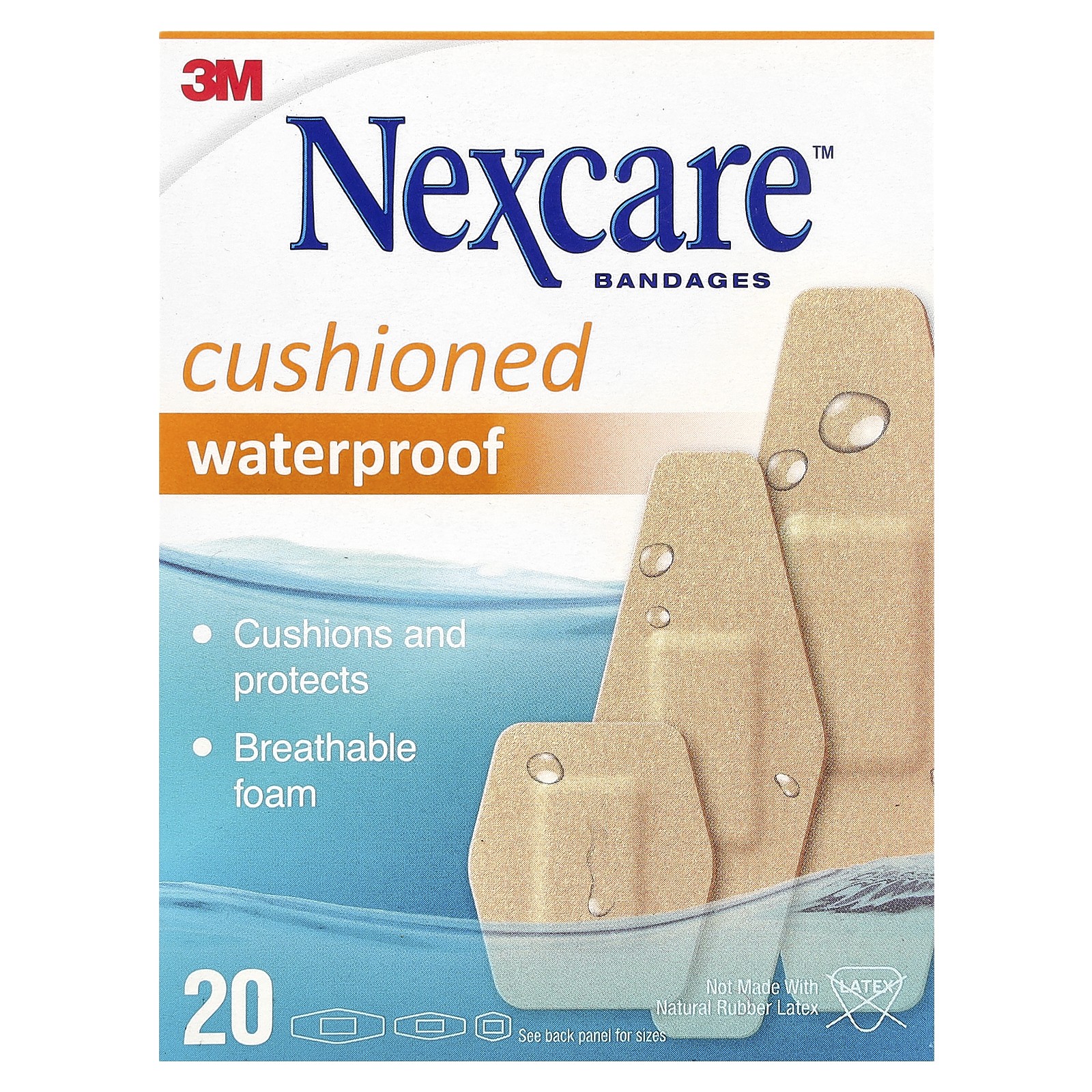 Мягкие водонепроницаемые бинты 20 различных размеров 1990₽