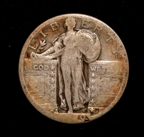 LOW GRADE RARE DATE 1920-D STANDING LIBERTY QUARTER OLD US TYPE COIN