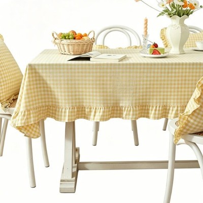 Gingham Tischdecke vielseitig für Versammlungen im Freien für quadratische und
