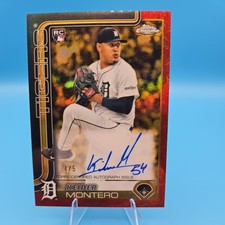 2025 Topps Gilded Keider Montero Black RC Auto 4/10 Detroit Tigers