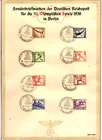 Germany B82-B89 FDC Used 1936 Berlin  Olympics  COMPARE   Nice Price
