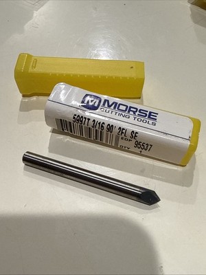   Morse 5997T 3/16  90° Chamfer Mill   AlTiN, Solid Carbide, USA Made   NEW