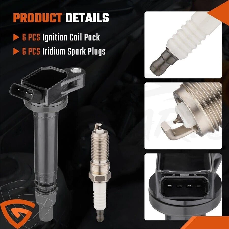 6X OEM Ignition Coil & 6X Iridium Spark Plugs For Lexus GS300 GS350 IS250 UF507 Foto 2 de 4