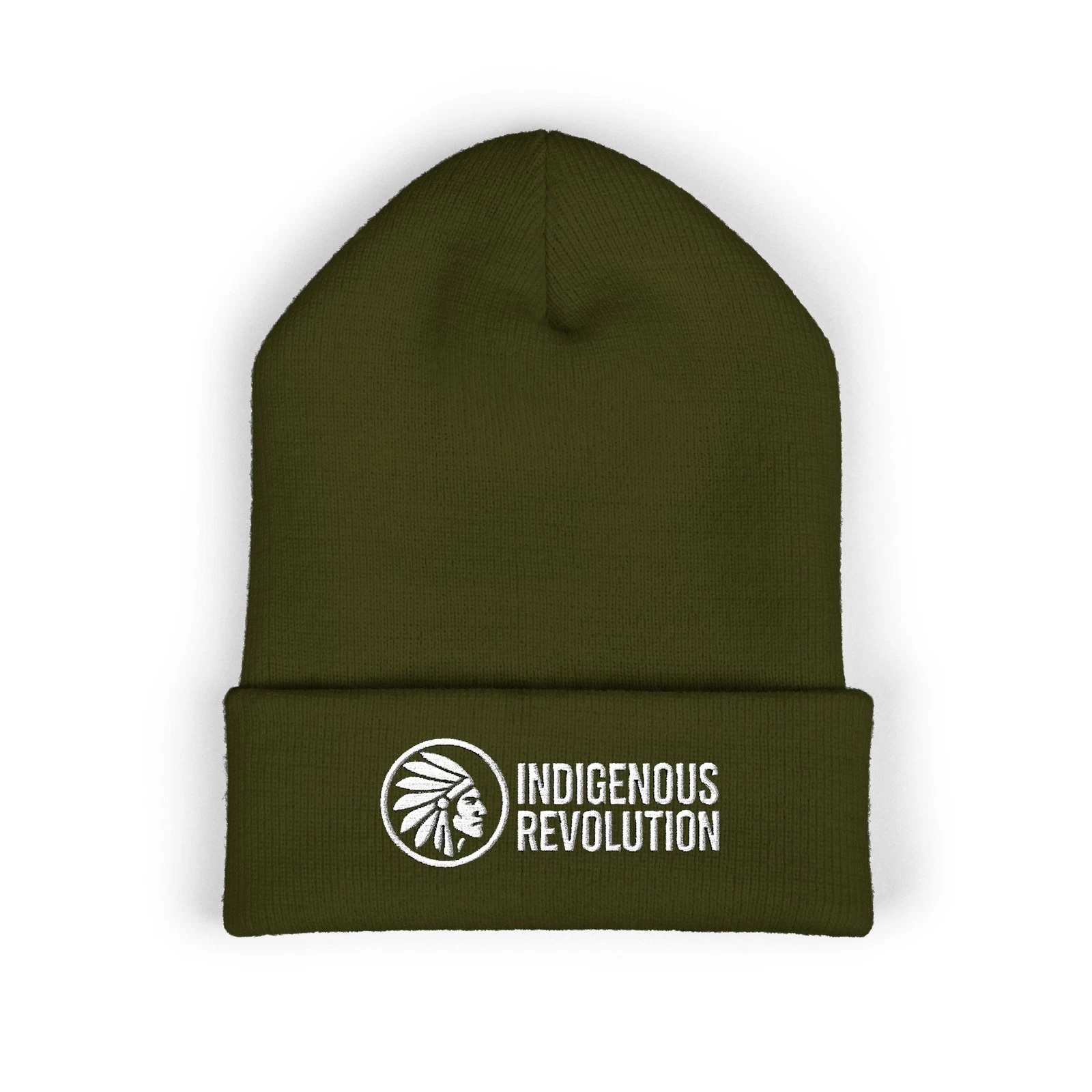 Indigenous Revolution Logo Beanie | Cuffed Embroidered Beanie