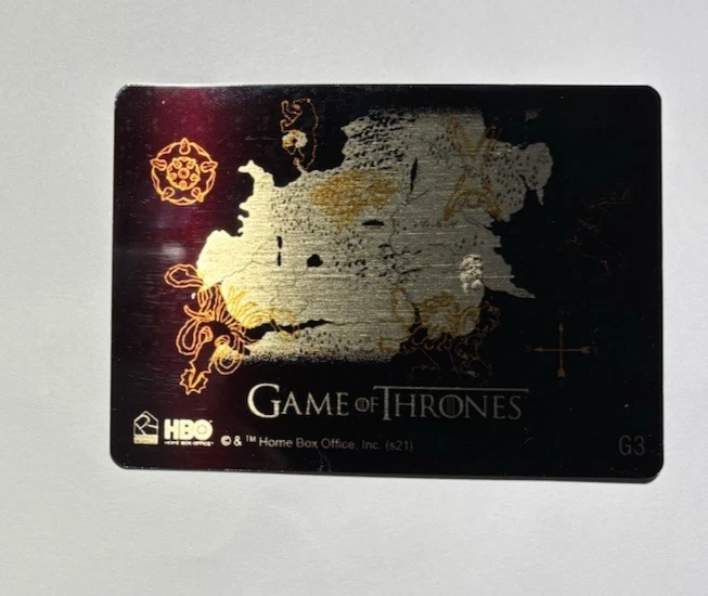 Game of Thrones Iron Anniversary Series 1-2 COMPLETE METAL GOLD ICONS set G1-G10 - Image 3 of 4