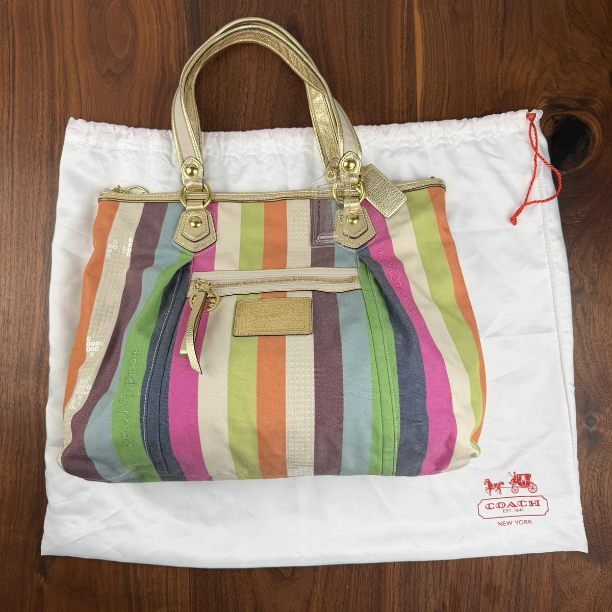 Coach Poppy Sequin Striped Bags & Handbags for Women for sale | eBay