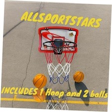 Indoor Mini Basketball Hoop with Electronic Shot-Clock  Scoreboard  Two