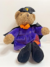 Vintage Barnes  Noble Halloween Witch Bear Plush 2003 12  Stuffed Animal Toy