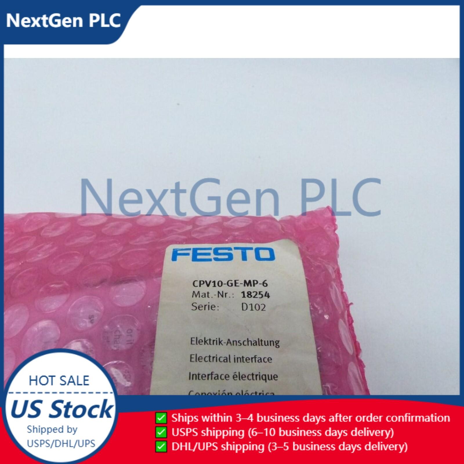 New Festo 18254 CPV10-GE-MP-6 Electrical interface