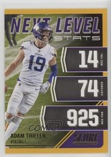 2021 Score Next Level Stats Gold Adam Thielen #NL13 05ye