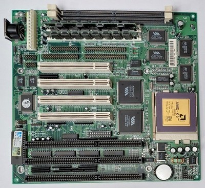 dtk pam-0057v socket 7 ISA retro motherboard + AMD K5 PR166 116MHz + 32MB RAM