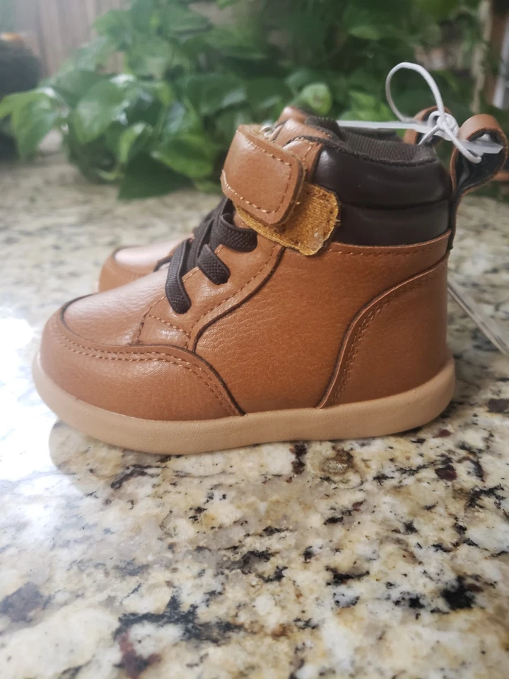 Zapatos para niños pequeños talla 4 de Stepping Stone marrón  Foto 3 de 4