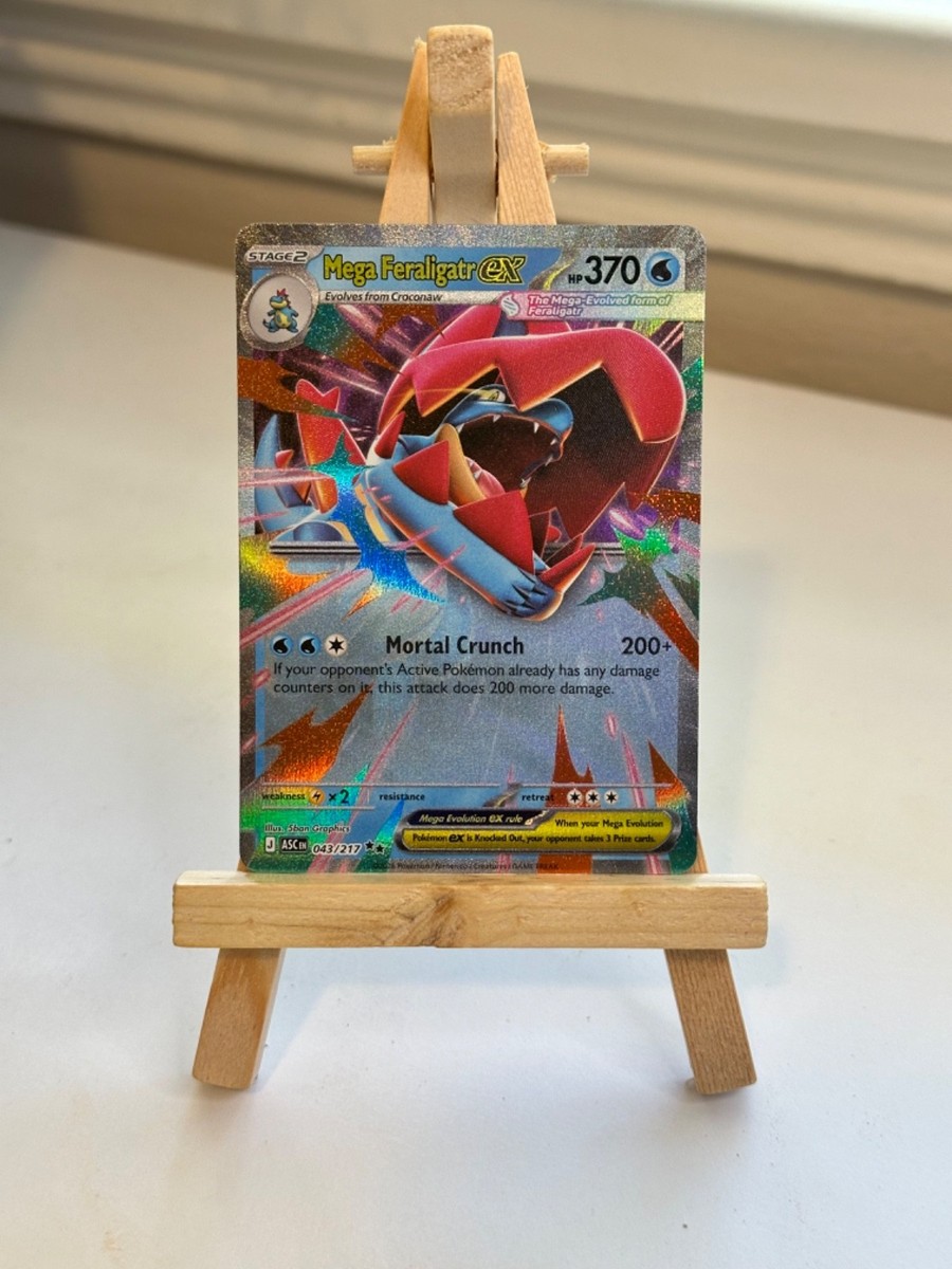 Pokemon Mega Feraligatr ex 043/217 Double Rare ME: Ascended Heroes