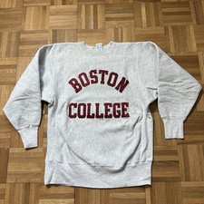 Vintage Boston College Sweatshirt 1990s Large Champion Reverse Weave