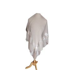 VTG 50s Christian Dior COLIFICHETS Scarf Cream Silk Square Rare Museum Archive