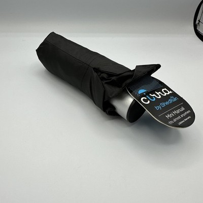 Cirra ShedRain Mini Manual Compact Umbrella Black NWT