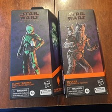 Star Wars Black Series Clone Trooper And Wookie Halloween Edition 2 Figure L