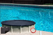 Above Ground Deluxe Round Swimming Pool Winter Cover - Choose Size