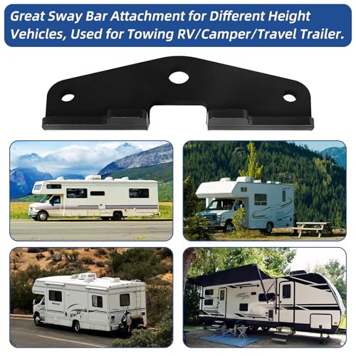 Trailer Hitch Sway Control Adapter, Camper RV Friction Anti Sway Trailer Hitch - Picture 3 of 8