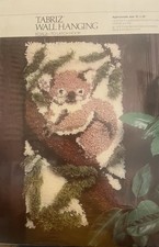 Vintage BERNAT Tabriz Wall Hanging Kit "Koala Latch Hook