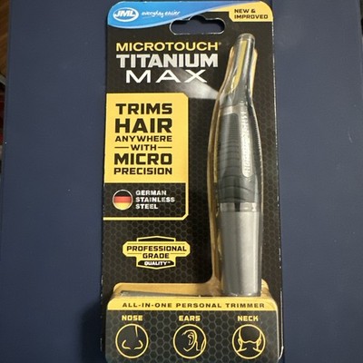 JML Microtouch Titanium Max All-In-One Präzisionstrimmer Nase Ohren Hals   