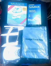 NAVAGE DELUXE NASAL CARE KIT. BRAND NEW!  With caddy, 30 salt pods, & TRAVEL BAG