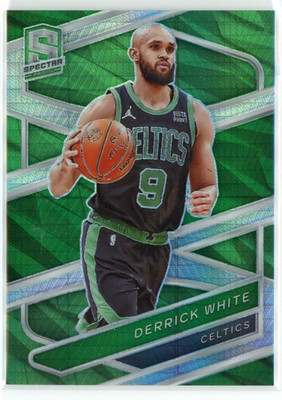 2023-24 Panini Spectra Derrick White Green International Prizm /75 Celtics #68