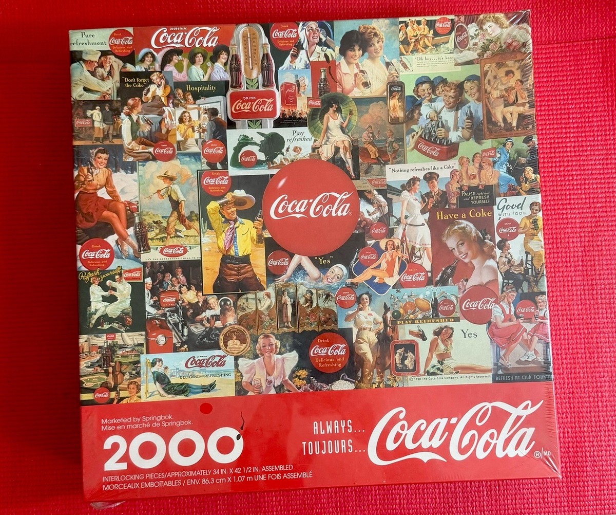 Coca Cola Jigsaw Puzzle 2000 Pieces 1998 Springbok New Sealed
