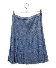 PLEATS PLEASE          midi skirt blue