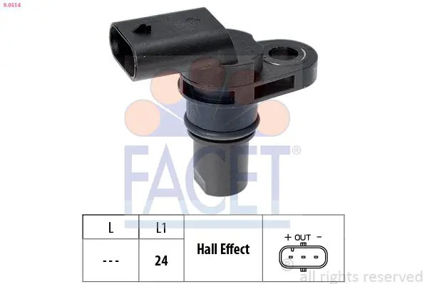 camshaft position sensor 9.0514 FACET for VW PORSCHE AUDI SKODA SEAT