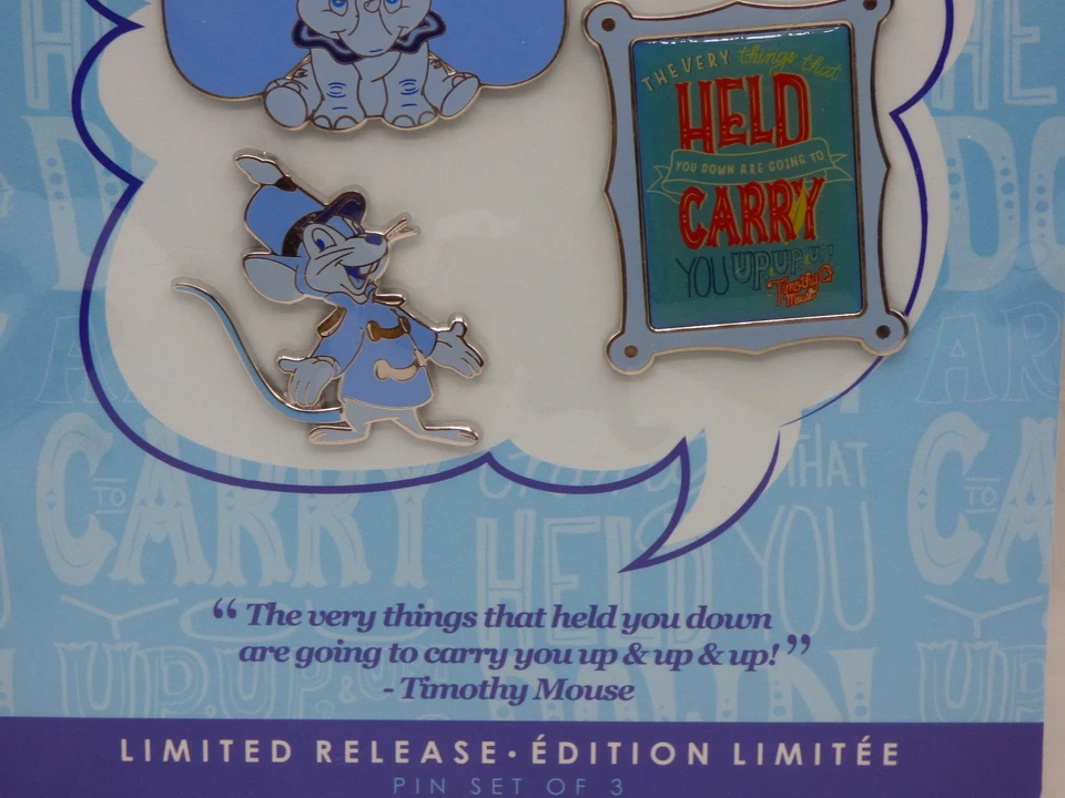 Disney Pins - Wisdom Series LE Pin Set - January 2019 - Dumbo - Image 3 of 4