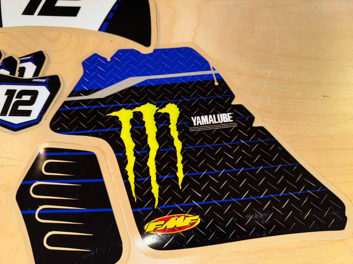 1990-2024 YAMAHA PW50 FACTORY GRAPHIC KIT with RIDER NUMBER