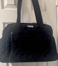 Vera Bradley Quilted Microfiber Stroll Around Diaper Bag Baby Large Black