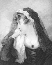 Walter Scott, Guy Mannering PRETTY GIRL LUCY BERTRAM ~ 1832 Art Print Engraving