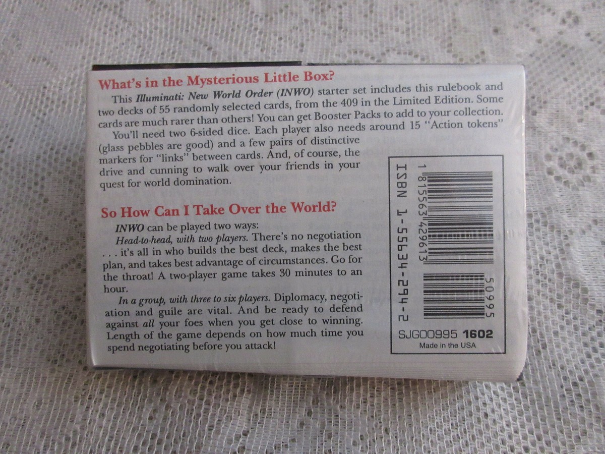 STARTER SET LIMITED 1st Ed. 1994 Illuminati INWO Card Game New