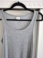 A New Day Tank Dress Gray Sweater Ribbed Size S - Stretch