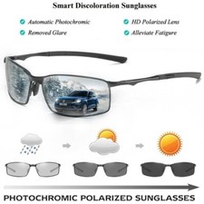 Aluminium Polarized Photochromic Sunglasses Men Driving Sports Chameleon Glasses 13